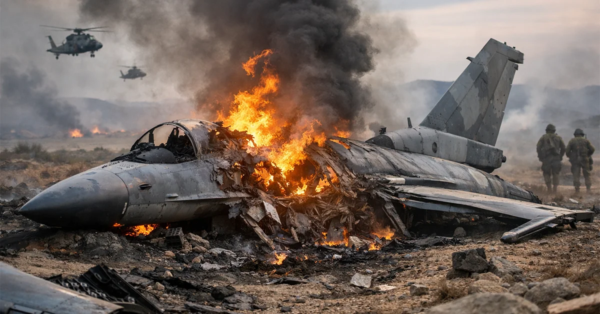 Fighter Jet Shot Down