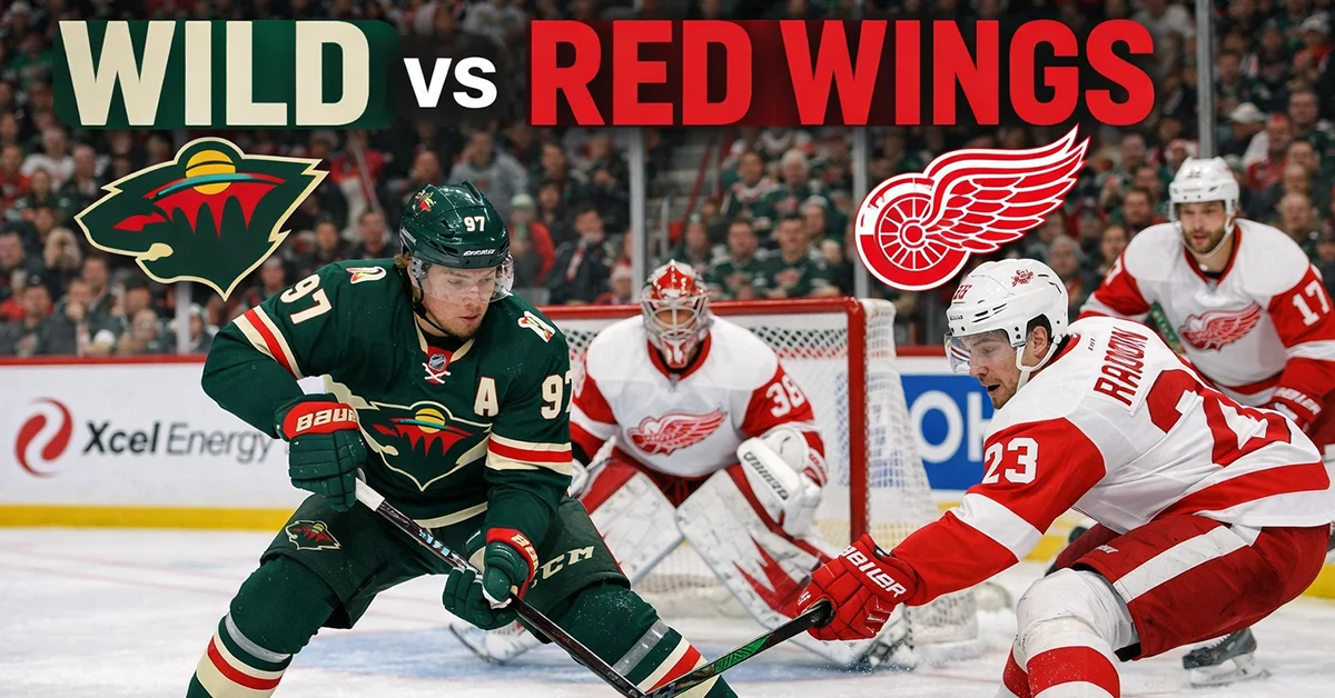 Wild vs Red Wings
