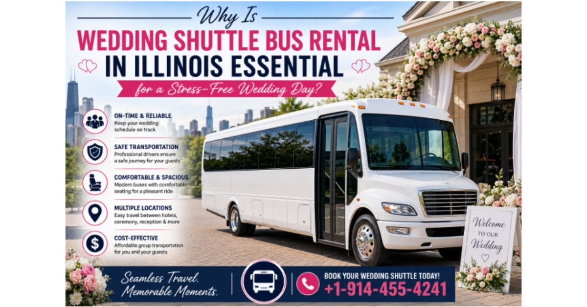 Wedding Shuttle Bus Rental in Illinois